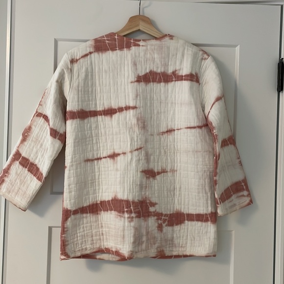 Emerson Fry India Quilted Jacket - Dark Rose Tie Dye Organic - Picture 7 of 9